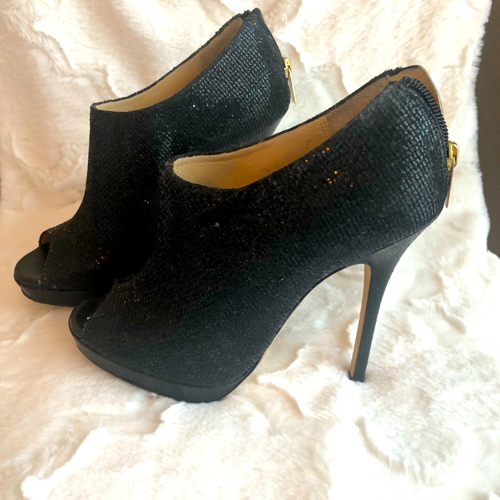 Jimmy Choo Size 36.5. GLITTER fabric.